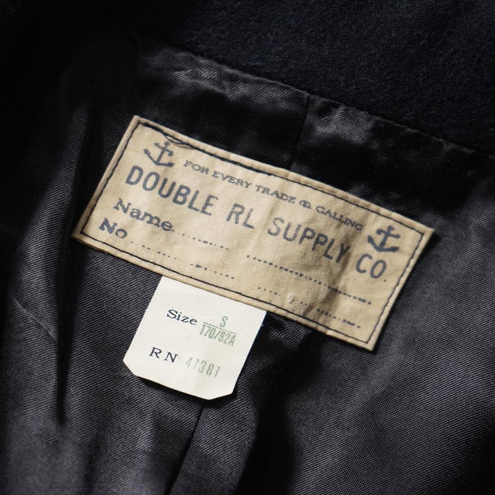 RRL ダブルアールエル ウールメルトン ピーコート Pコート S USネイビー