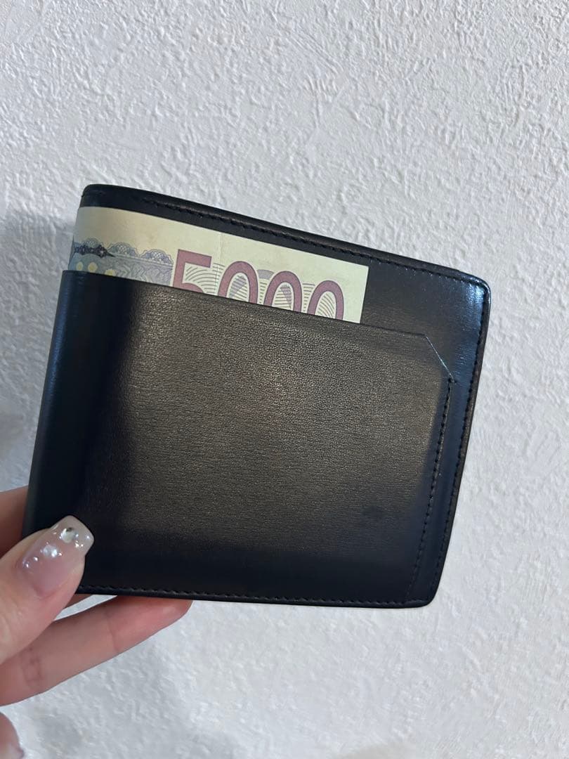 SAINT LAURENT ミッドナイトブルー二つ折り財布