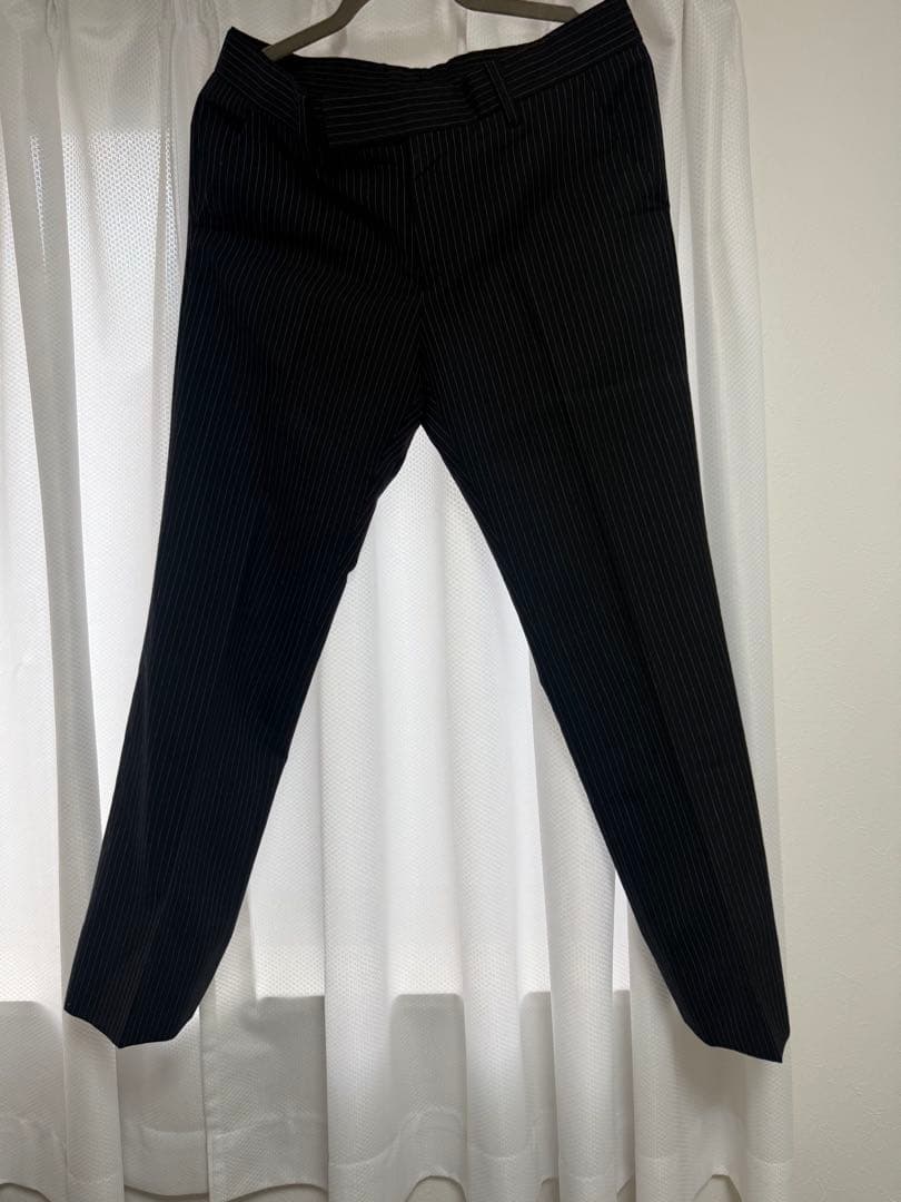 Rude Gallery ブラック ストライプ スラックス