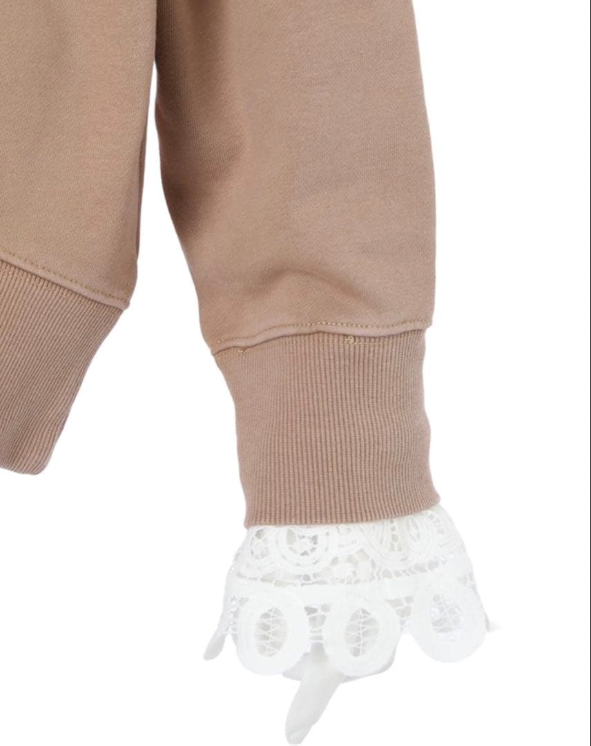 ＊今季＊袖レースフロッキーロゴスウェット Arpege Story