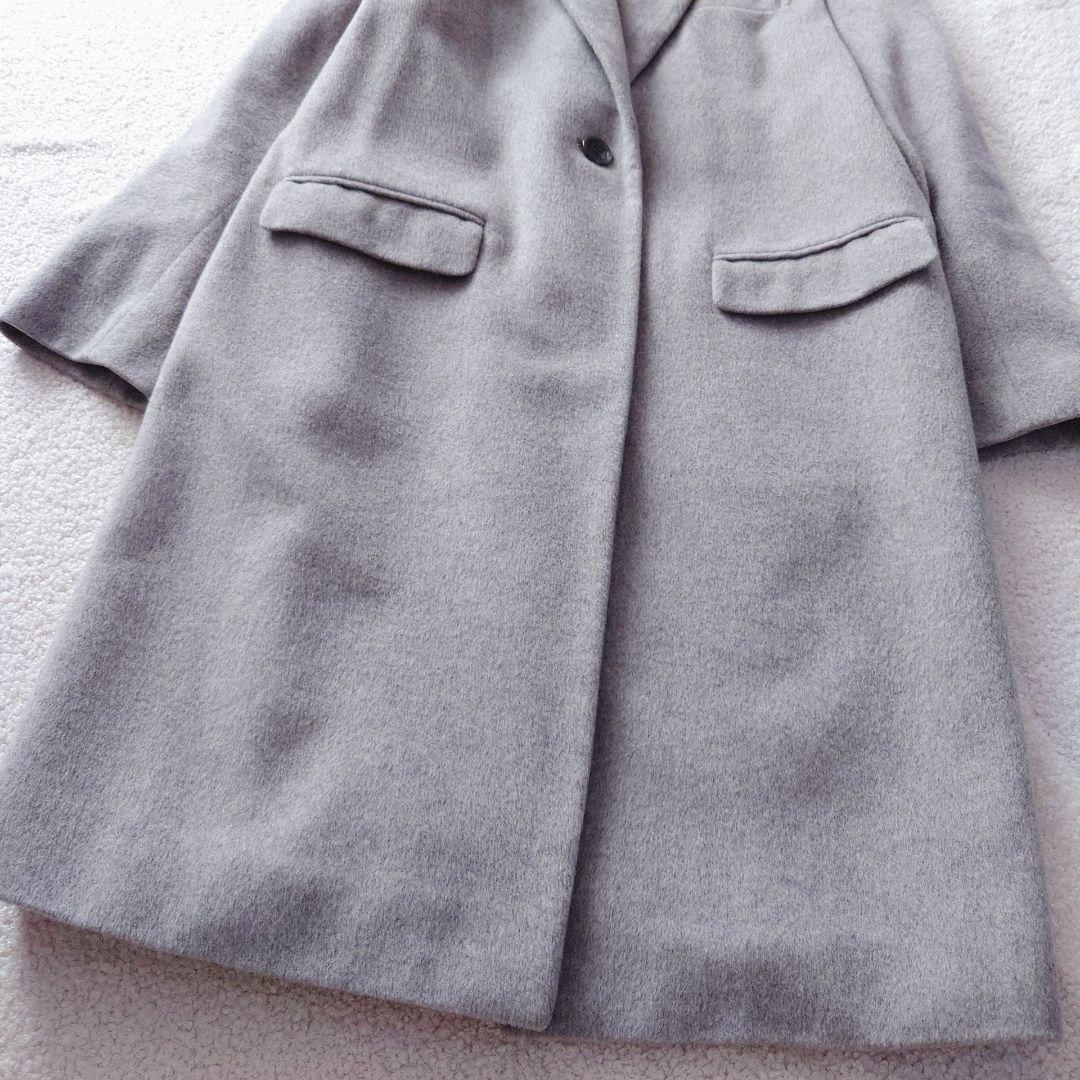 theory luxe ウールチェスターコート　Lサイズ グレー