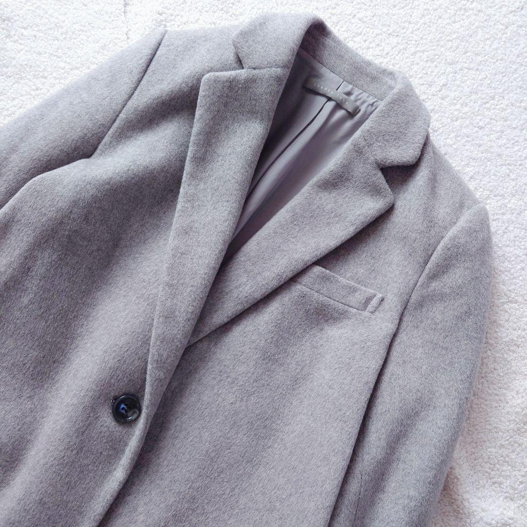 theory luxe ウールチェスターコート　Lサイズ グレー