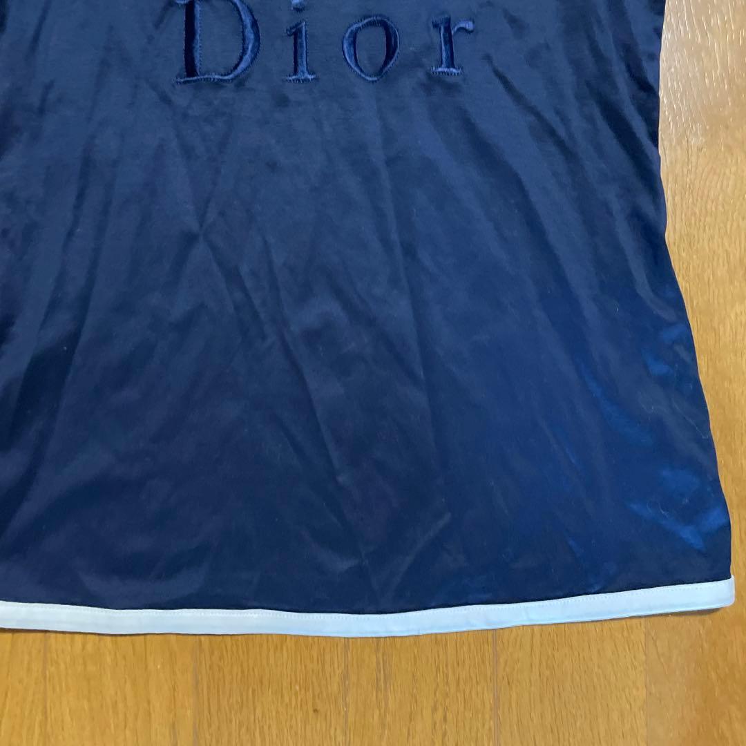 Christian Dior クリスチャンディオール ロゴ刺繍タンクトップ