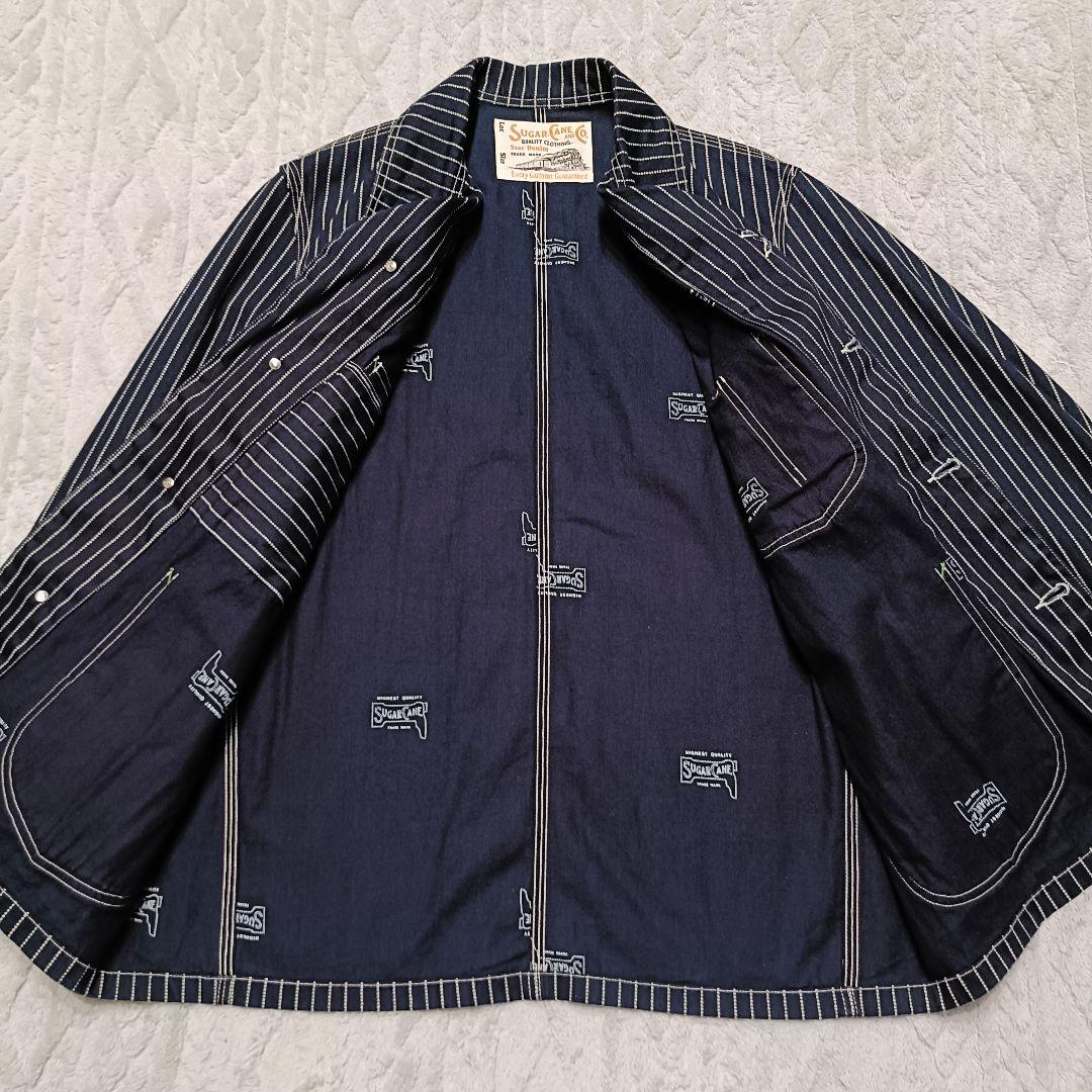 SUGAR CANE シュガーケーン カバーオールジャケット ストライプ