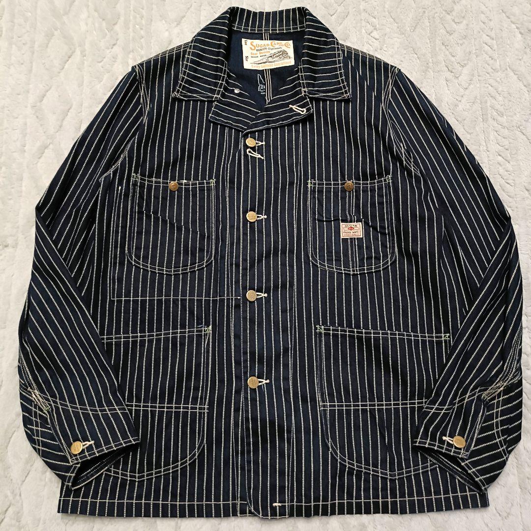 SUGAR CANE シュガーケーン カバーオールジャケット ストライプ