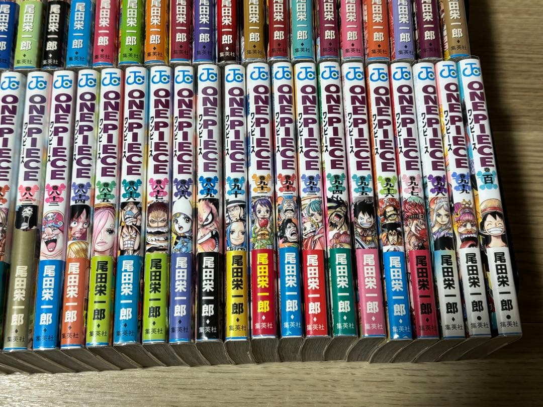 ワンピース　1巻から100巻まで　2巻以降初版