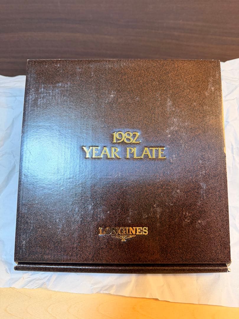 【希少・箱付き】LONGINESロンジン1982YEARPLATE 記念プレート