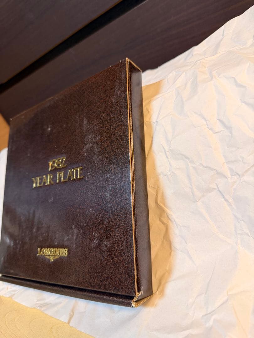 【希少・箱付き】LONGINESロンジン1982YEARPLATE 記念プレート