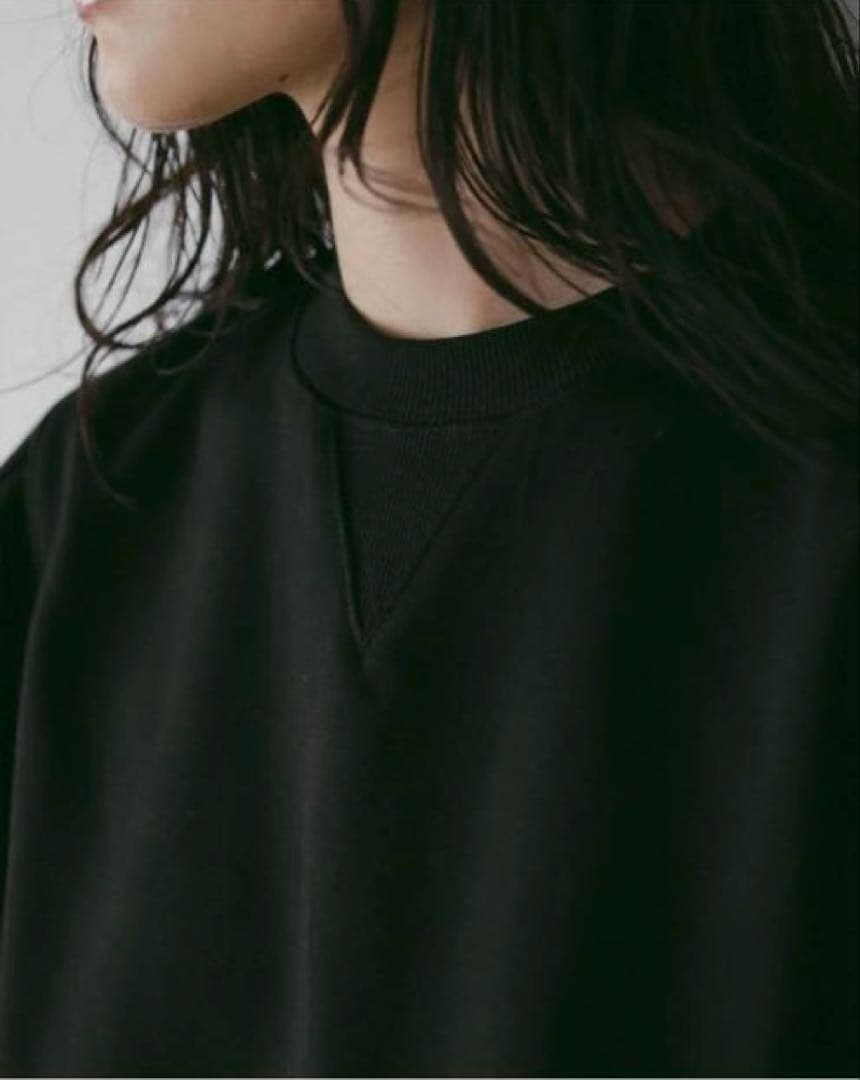 アンヌーク　anuke コンパクトショートスウェット ブラック