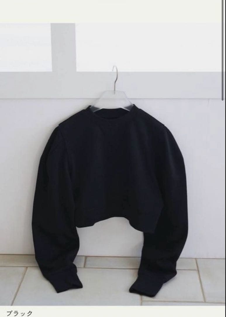 アンヌーク　anuke コンパクトショートスウェット ブラック