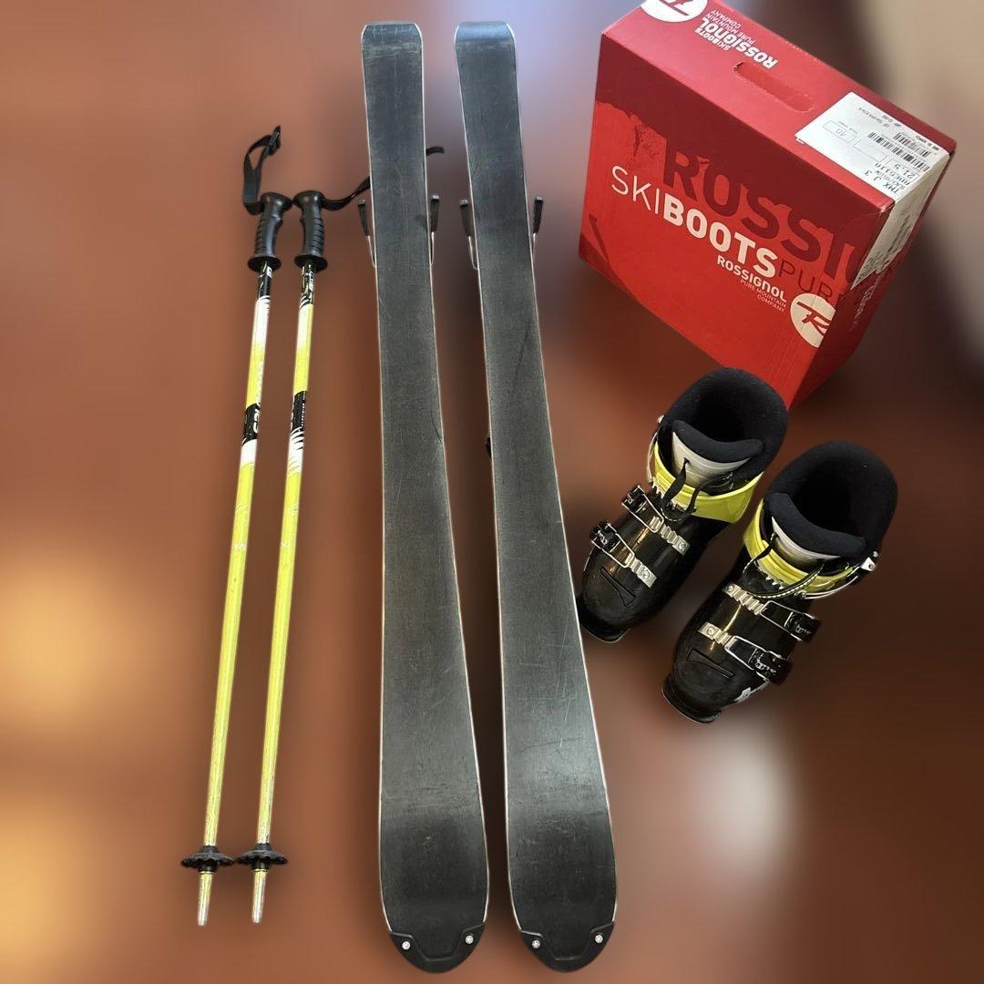 フィッシャー RC4 スキー　ロシニョール　ブーツ　サロモン ストック　3セット