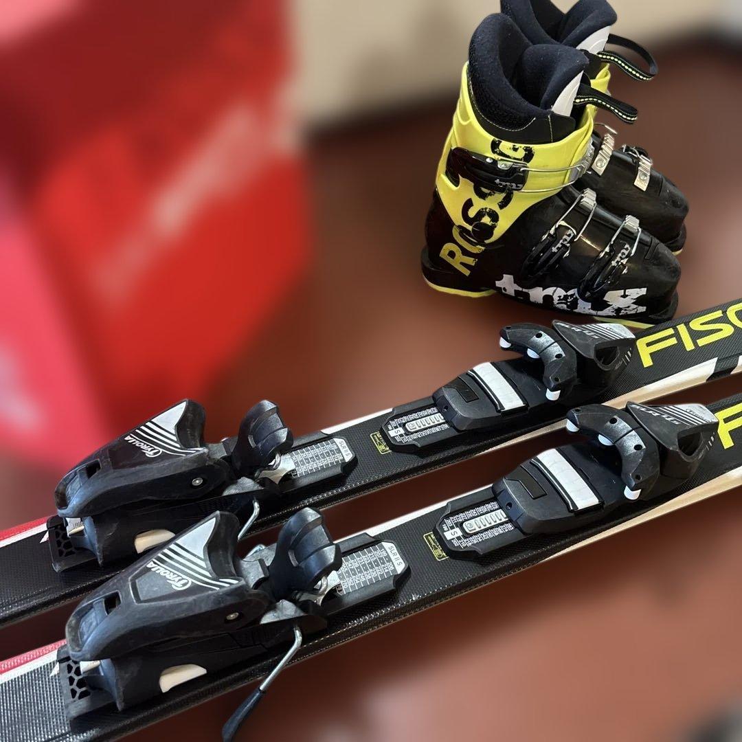 フィッシャー RC4 スキー　ロシニョール　ブーツ　サロモン ストック　3セット