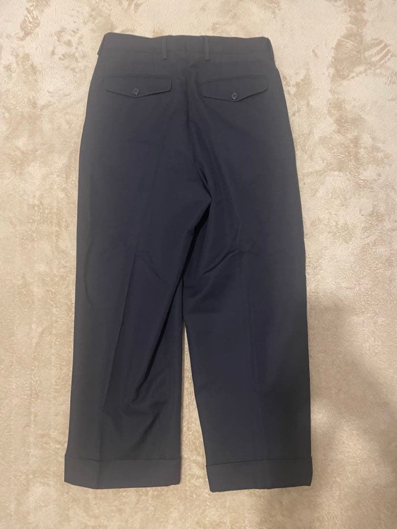 DRIES VAN NOTEN ネイビー スラックス サイズ44