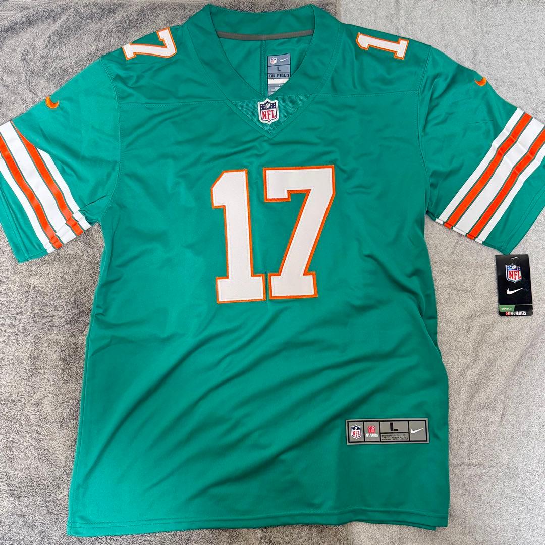 [最終価格] 新品Waddle #17 マイアミドルフィンズ　ジャージ NFL