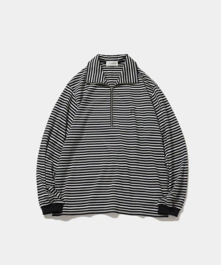 トップス Ernie Palo Half zip Boder L/S Tee