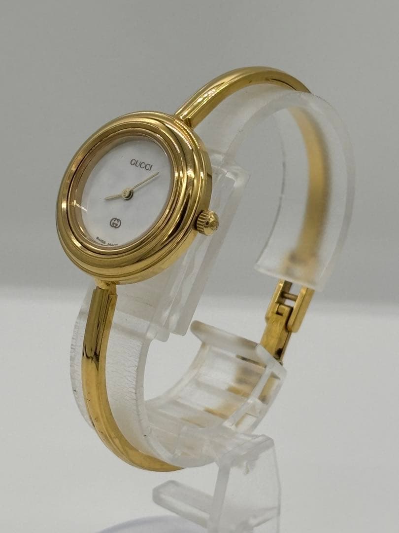 【美品】グッチ チェンジベゼル 7色 クォーツ【11/12】純正ベルト【稼働品】