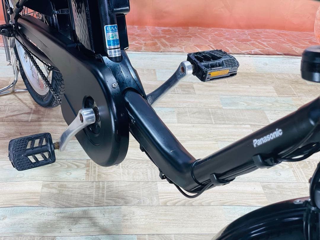 パナソニックギュット⭐️12AH！子供乗せ電動アシスト自転車Y3158