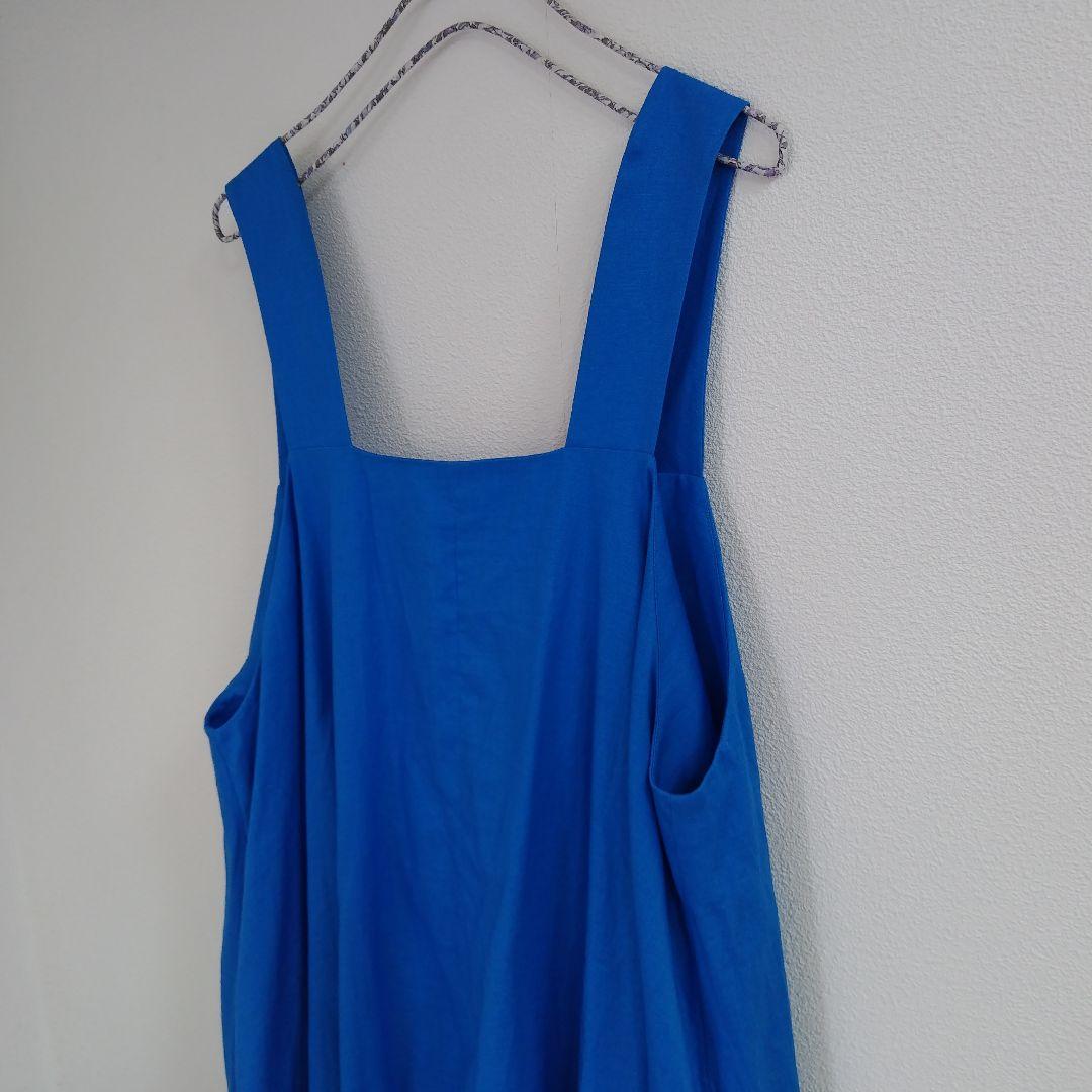 ヘリンドットサイ バックオープンドレス サロペットロングスカート