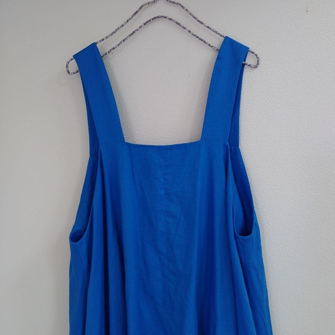 ヘリンドットサイ バックオープンドレス サロペットロングスカート