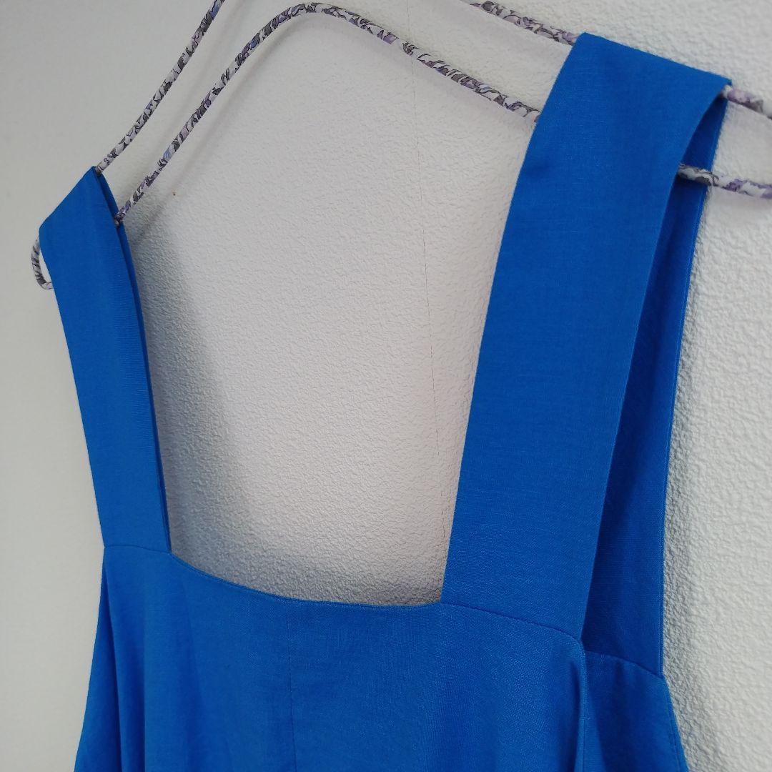 ヘリンドットサイ バックオープンドレス サロペットロングスカート