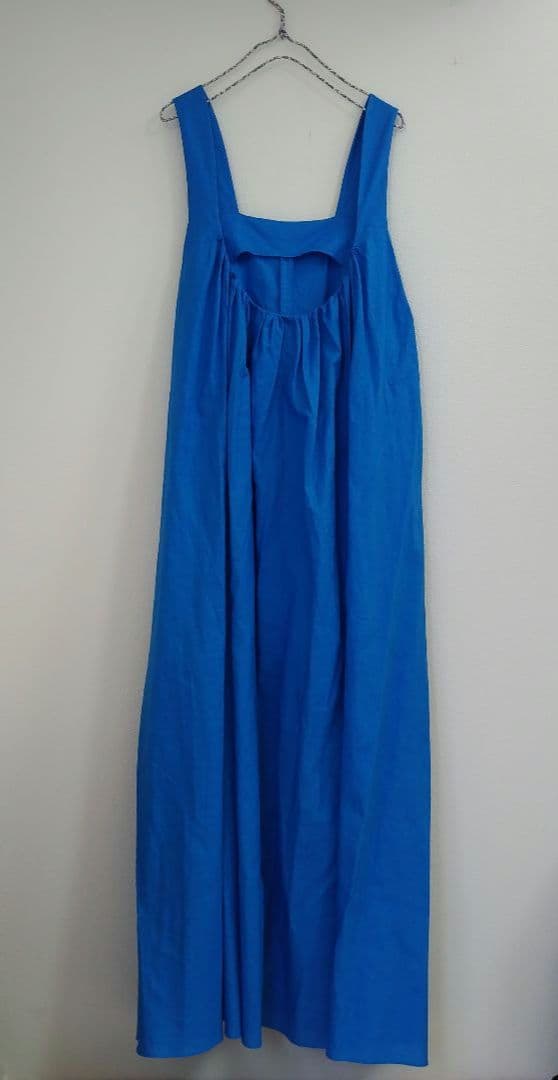 ヘリンドットサイ バックオープンドレス サロペットロングスカート