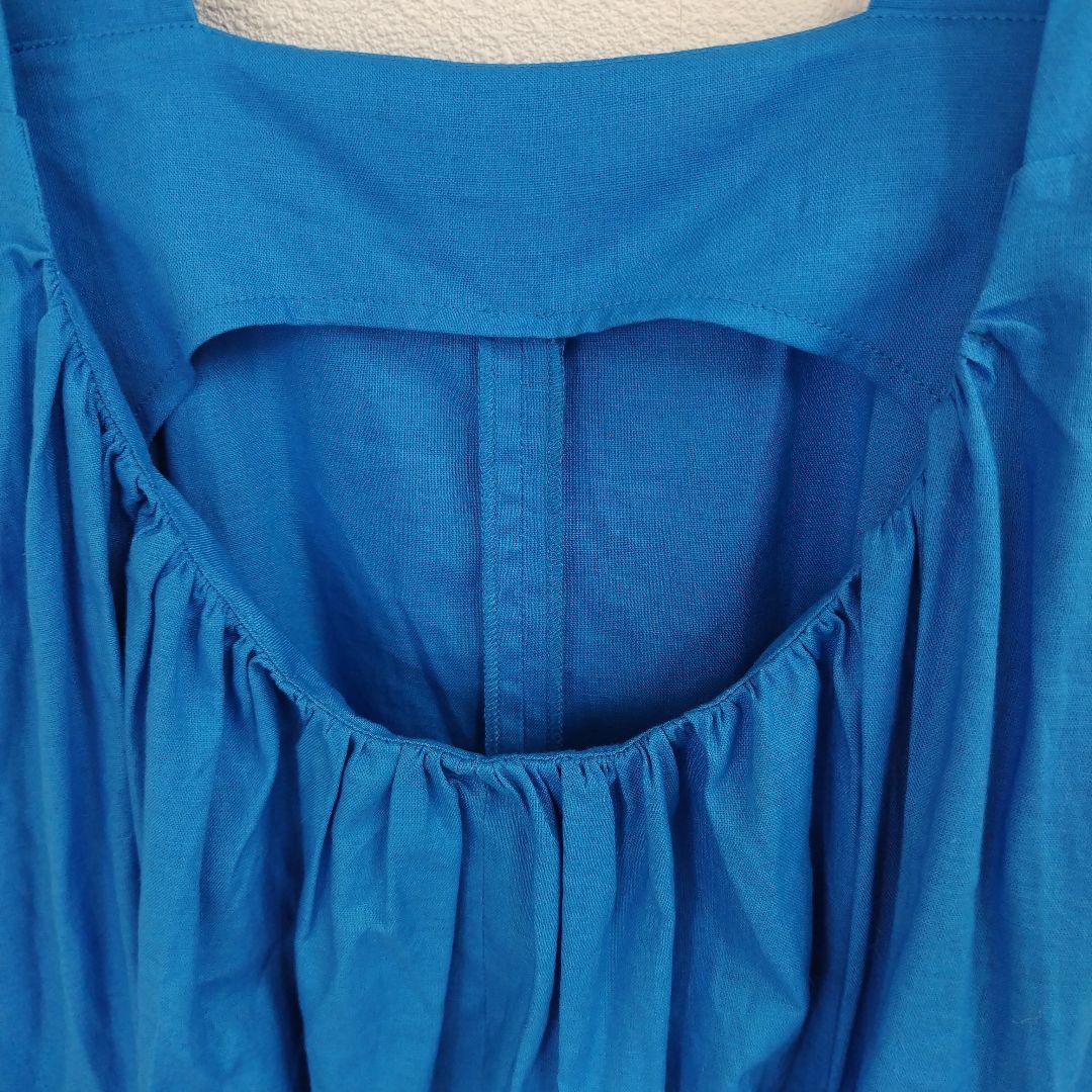 ヘリンドットサイ バックオープンドレス サロペットロングスカート