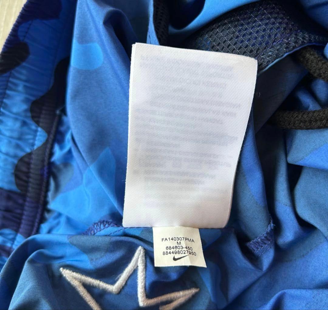 【美品】FCRB×NIKE ナイロン ショートパンツ ハーフパンツ M カモ 青