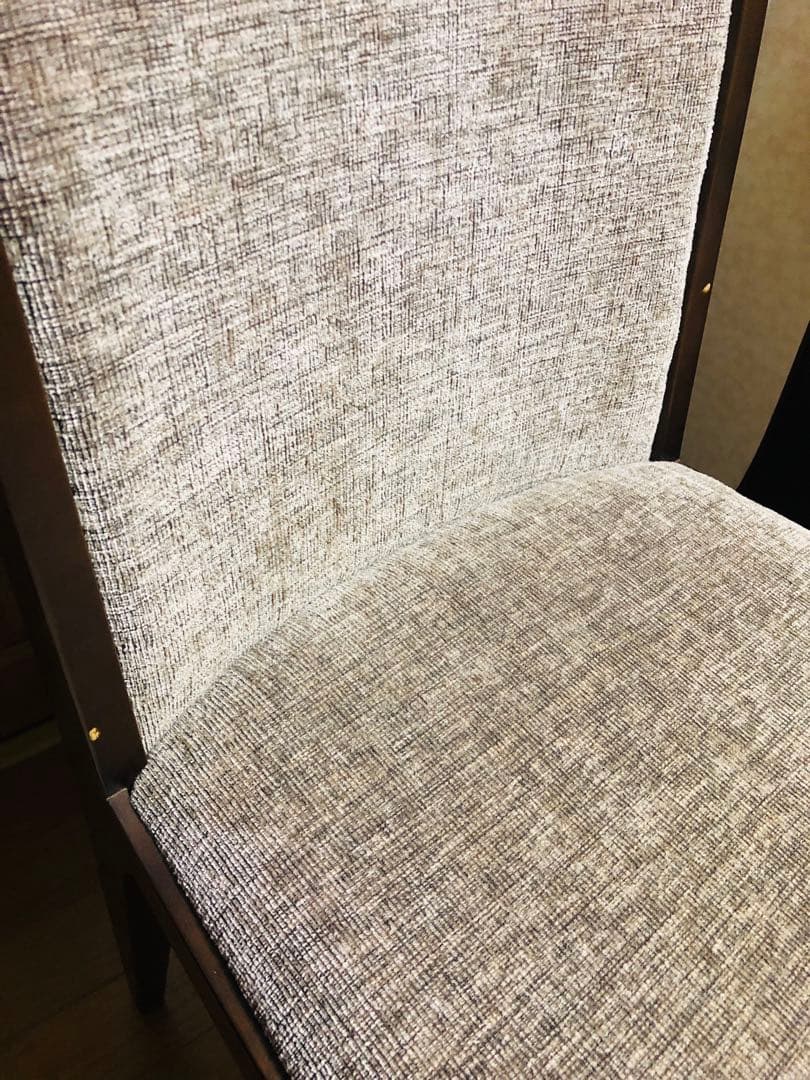 SOGO／相合家具　ブラウンファブリック　ダイニングチェア　2脚セット　②