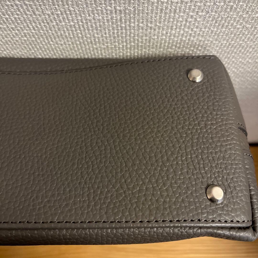 UNITED ARROWS ユナイテッドアローズ ラウンドブリーフケース グレー