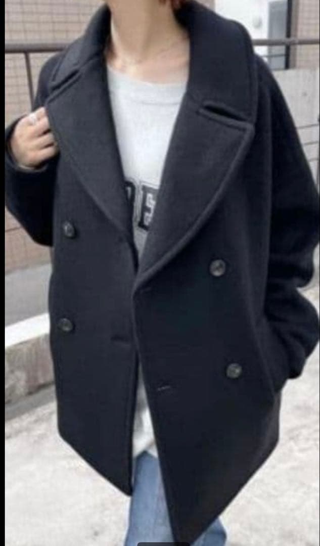 未使用　今季TICCAティッカ　ピーコート　ベイクルーズ　ブラック2025製