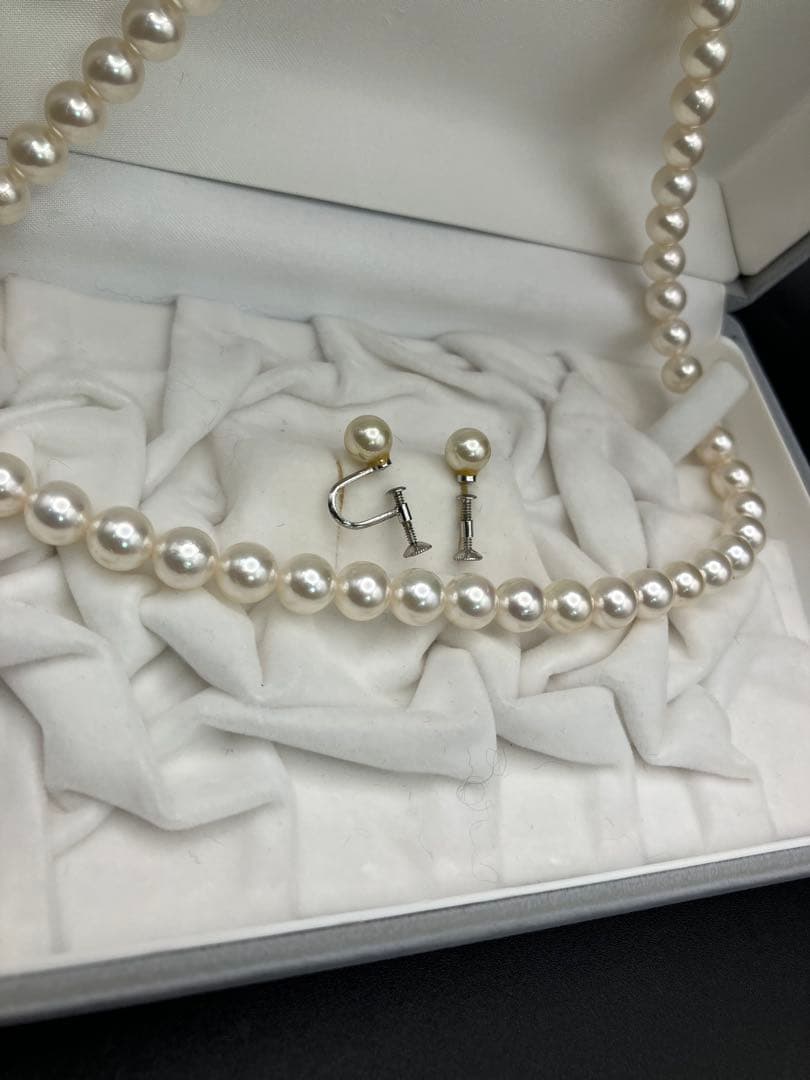 アコヤ真珠　パール　ネックレス　イヤリング