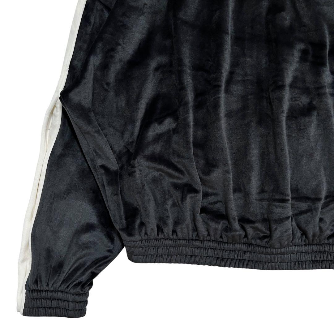 M*i様 @0185 adidas ADIBREAK ベロアトラックトップ ブラ