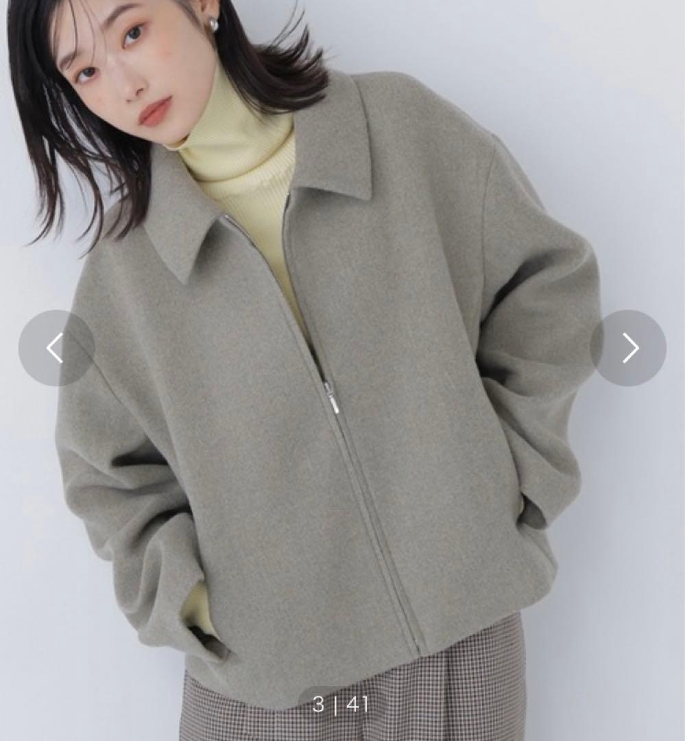 【Oggi掲載】＜朝比奈彩さんコラボ＞ステンカラージップブルゾン