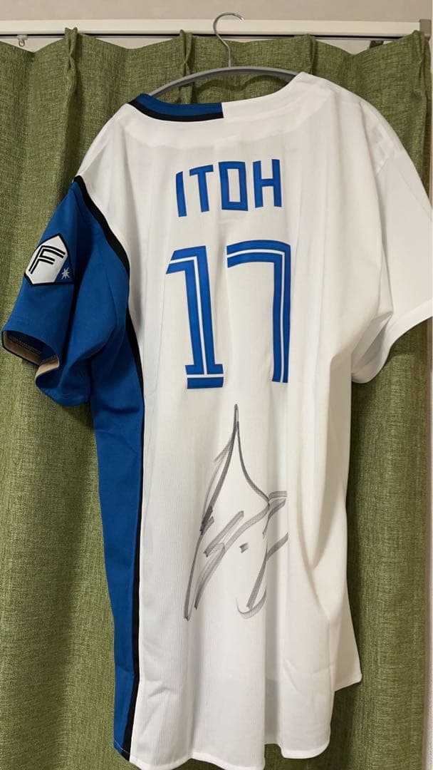※新品未使用【日ハム】伊藤大海選手 サイン入りユニフォーム 17 Lサイズ