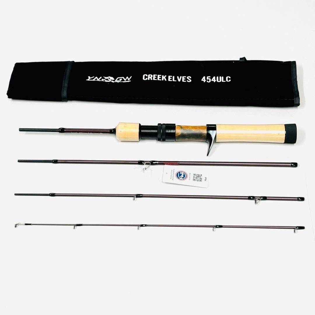 パックロッド　ベイトフィネス　渓流　源流　天然木グリップ　1.35m