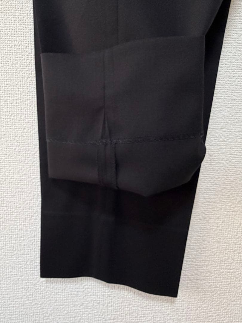 【美品】AOYAMA パーソンズ　黒無地　2パンツ　AB ストレッチ　ブラック