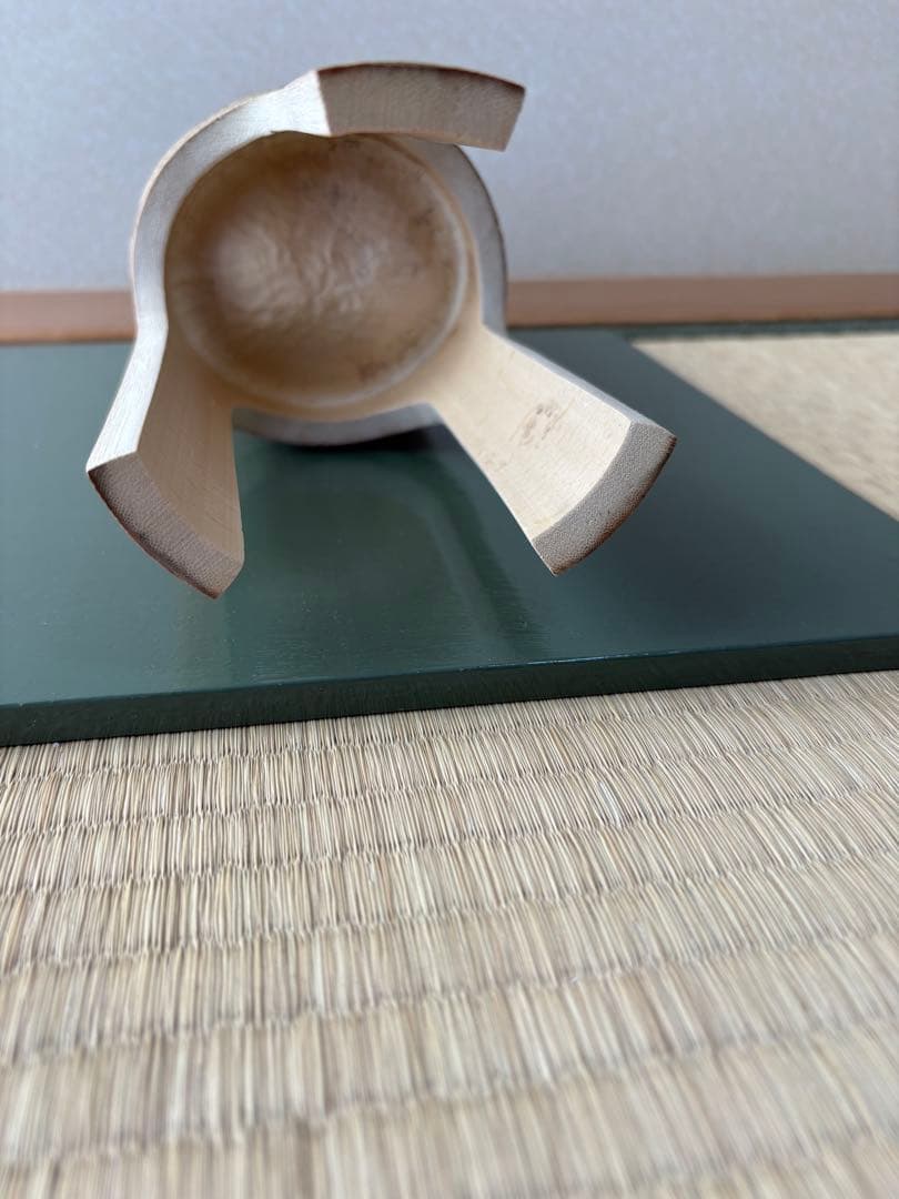 68 鼎　かなえ　寸胴　花器　華道具　竹製　池坊　生け花　格花　水仙