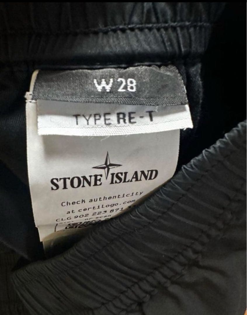 和哉　ストーンアイランド ブラックカーゴパンツ　28