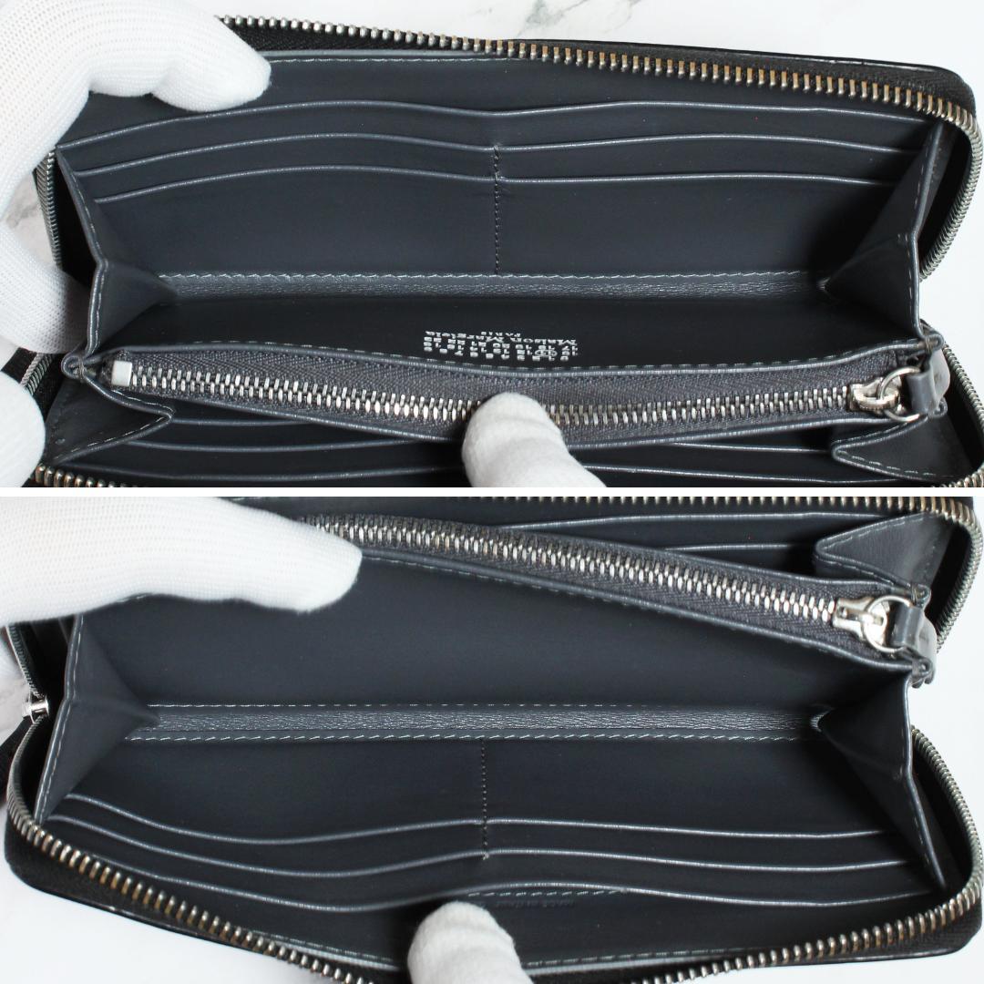 ✨未使用級✨ メゾンマルジェラ ラウンドジップ ウォレット 長財布 財布 黒