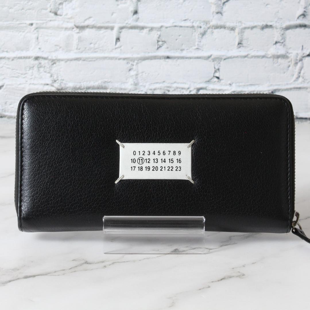✨未使用級✨ メゾンマルジェラ ラウンドジップ ウォレット 長財布 財布 黒