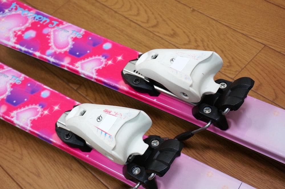 メンテ済 116cm 靴22cm HART スキーセット (120)