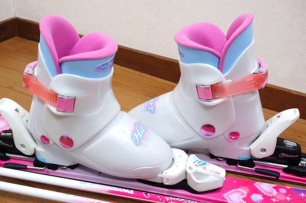 メンテ済 116cm 靴22cm HART スキーセット (120)