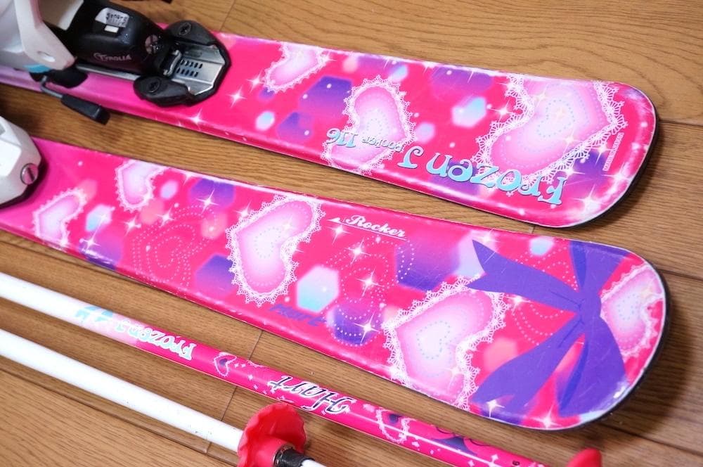 メンテ済 116cm 靴22cm HART スキーセット (120)