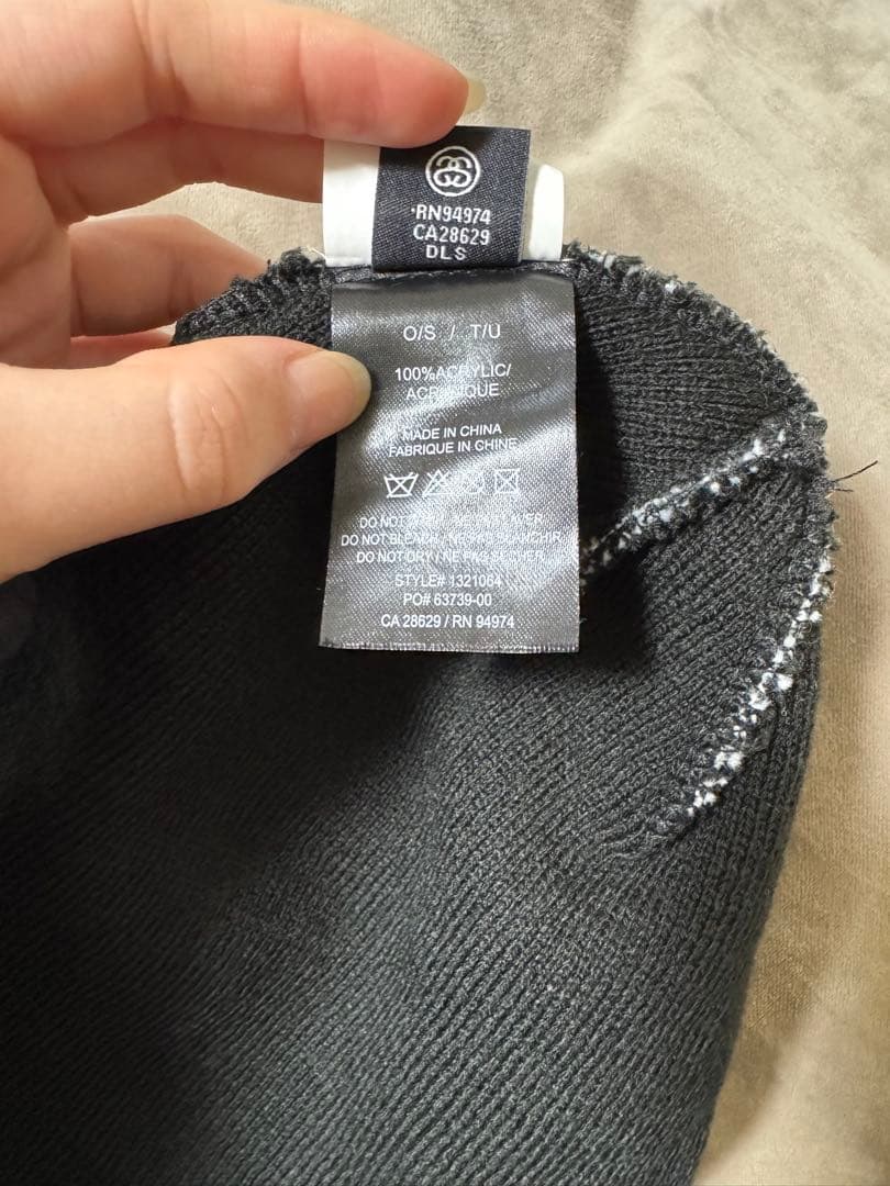 帽子 STUSSY BIG S JACQUARD SKULLCAP