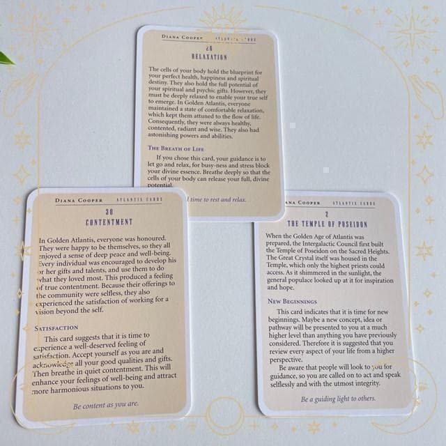 【正規品オラクルカード】希少デッキ✨アトランティスカード インスプレーション