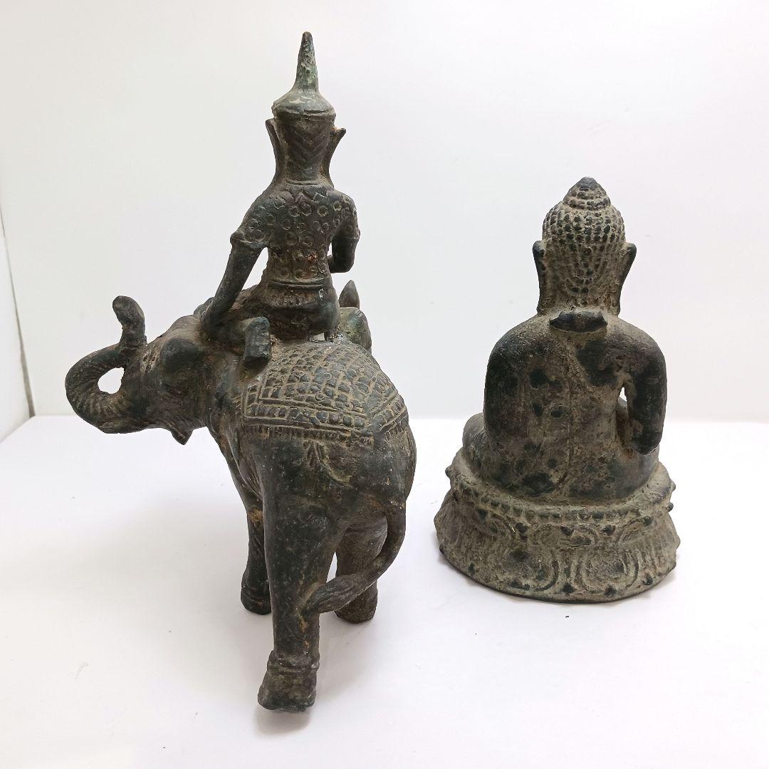 専用Y3122-63 銅製 チベット仏 仏像2体セット　TTT