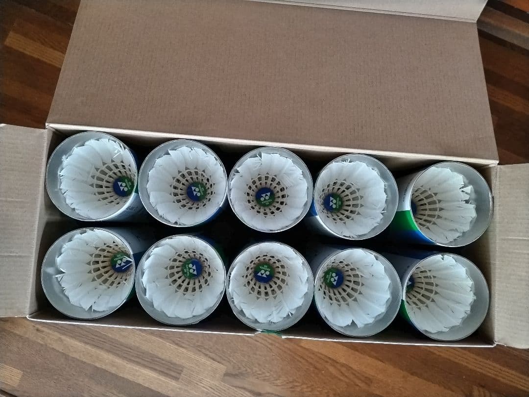 バドミントンシャトル 白い羽120個