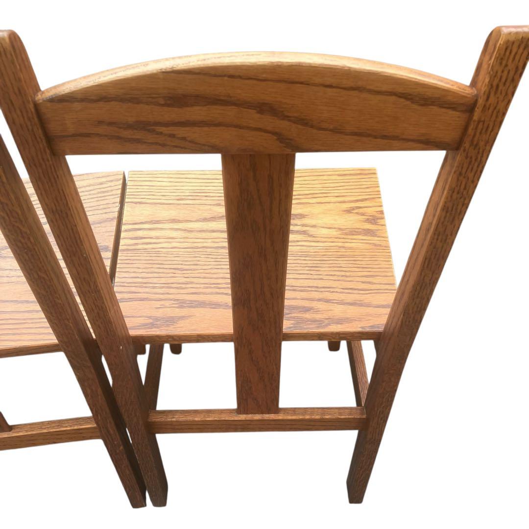ナチュラルウッド　ダイニングチェア　木製椅子　天然　2脚セット