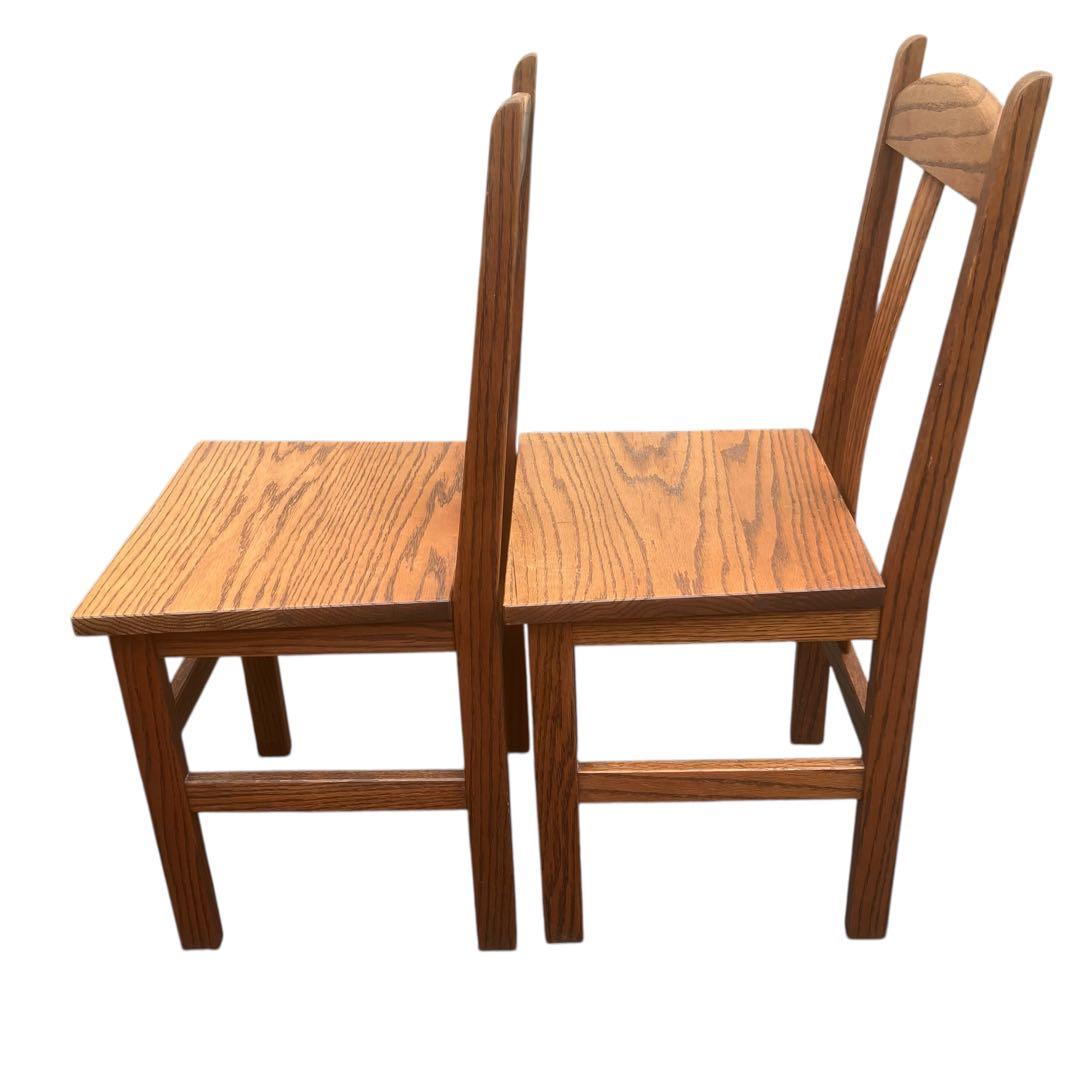 ナチュラルウッド　ダイニングチェア　木製椅子　天然　2脚セット