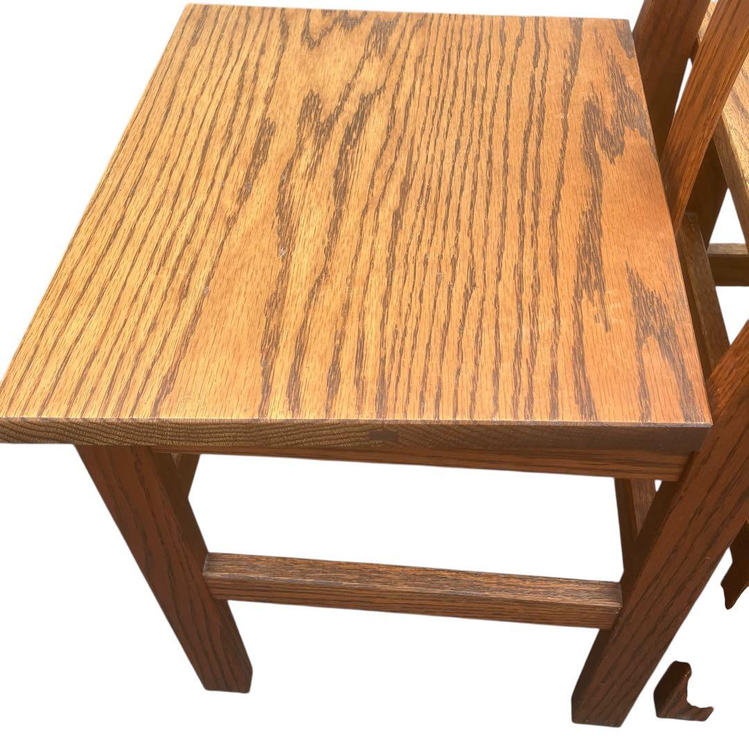 ナチュラルウッド　ダイニングチェア　木製椅子　天然　2脚セット